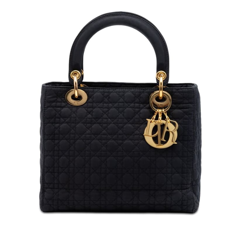 Dior Medium Nylon Microcannage Lady Dior