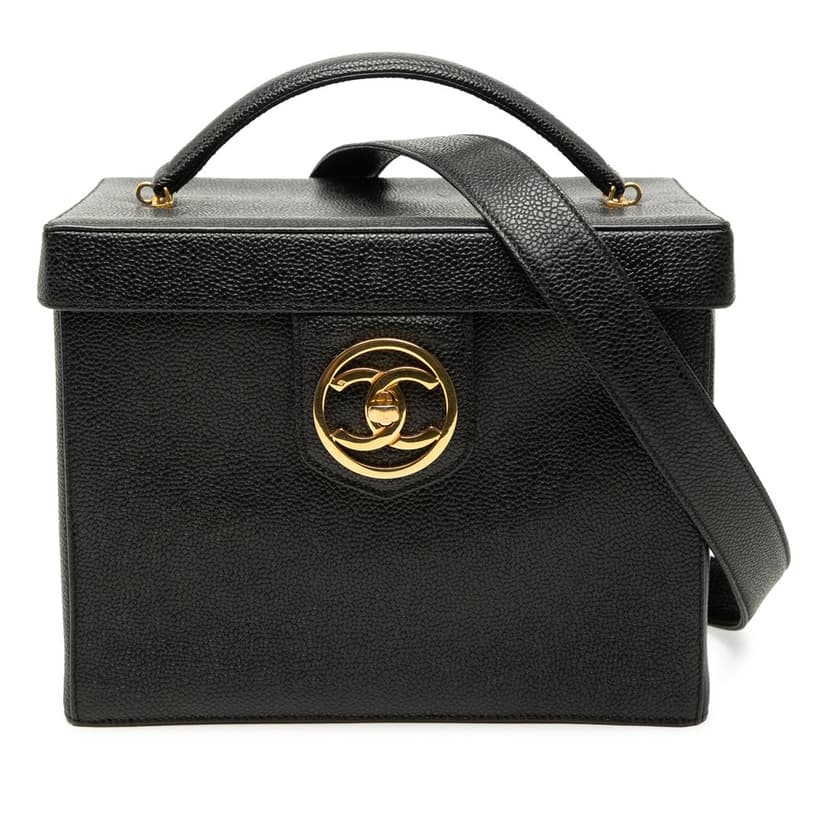 Chanel CC Caviar Vanity Box Case