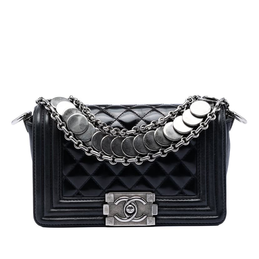 Chanel باريس بومباي صغير مبطن ببراعة مزين بميدالية