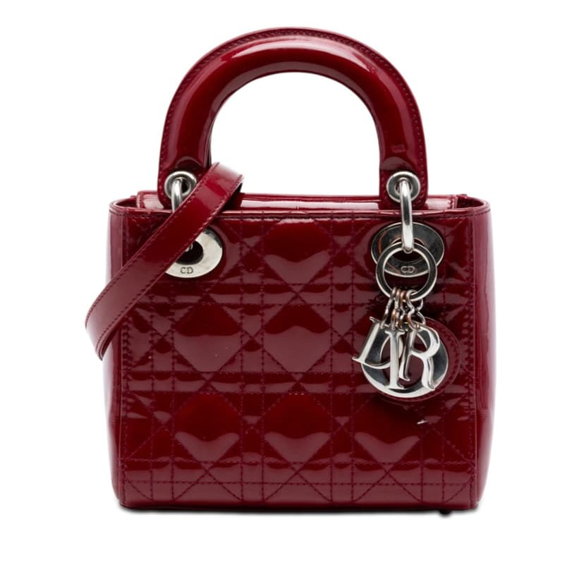 Dior Mini Patent Cannage Lady Dior