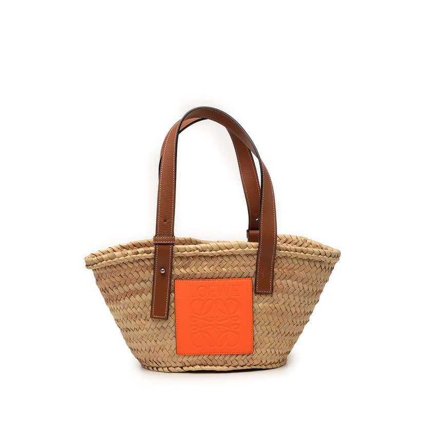 Loewe Small Raffia Basket Tote
