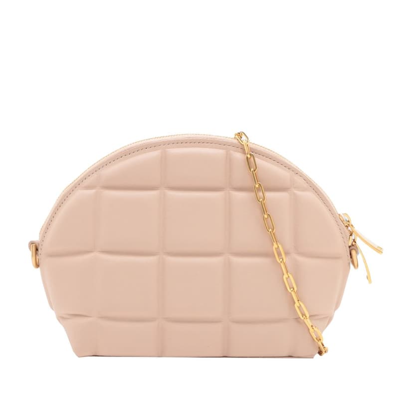 Bottega Veneta Mini Padded Nappa Half Moon Chain Crossbody