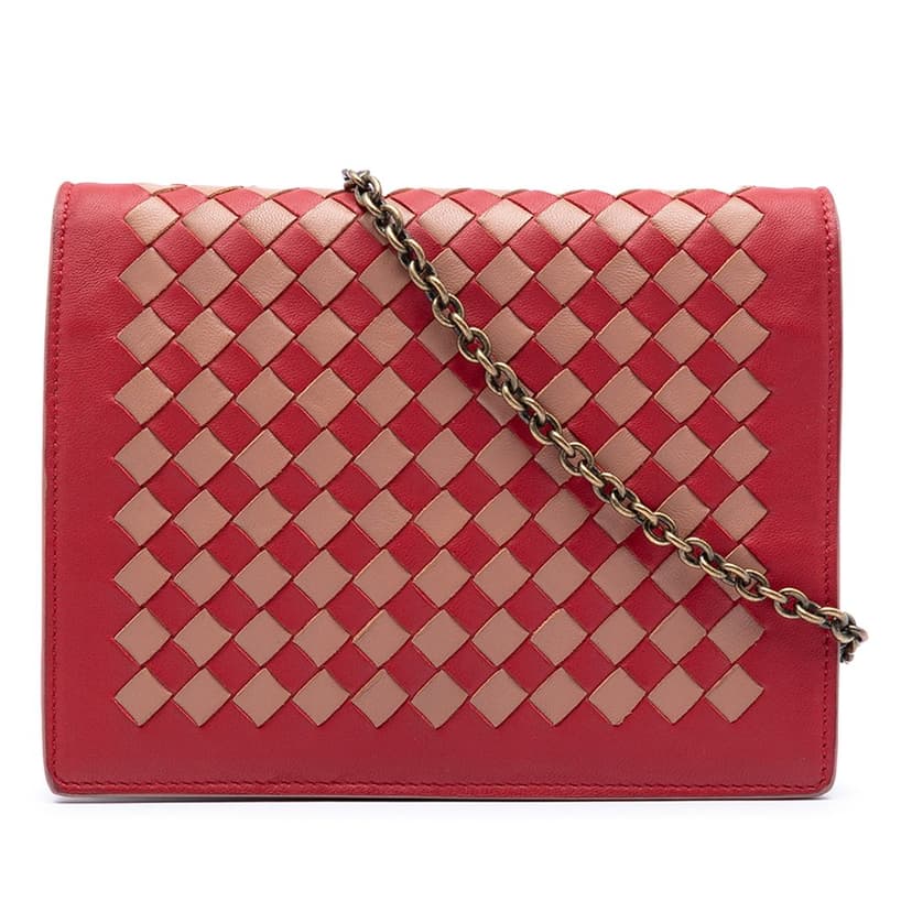 Bottega Veneta Nappa Intrecciato Wallet on Chain