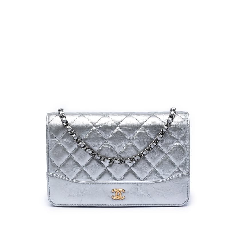 Chanel Quilted Aged Calfskin Gabrielle Wallet On Chain