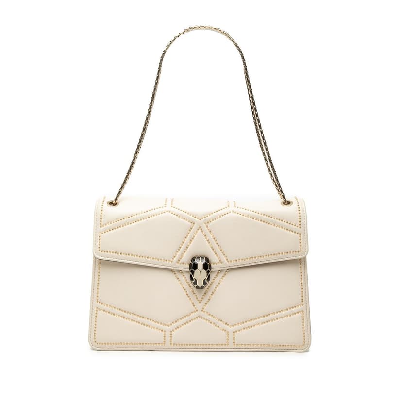 Bvlgari Studded Leather Diamond Blast Serpenti Forever Crossbody