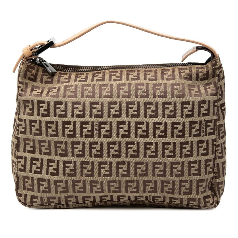 Fendi Zucchino Canvas Handbag
