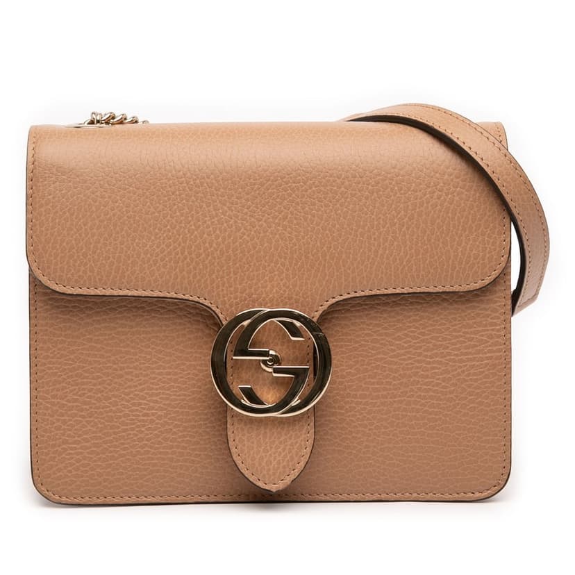 Gucci Small Dollar Calfskin Interlocking G Crossbody