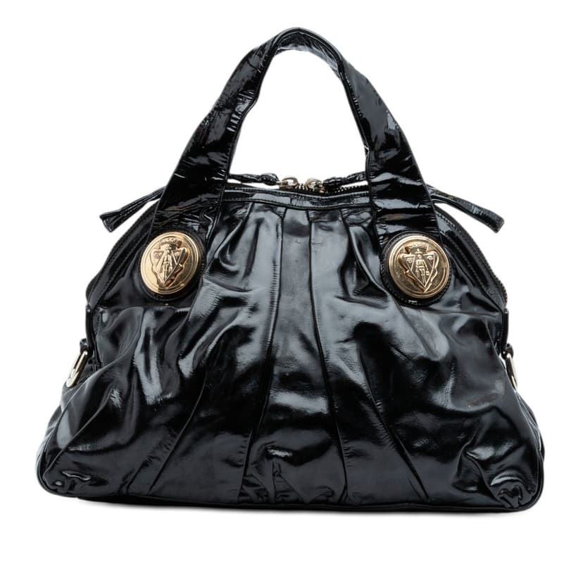 Gucci Large Patent Hysteria Satchel