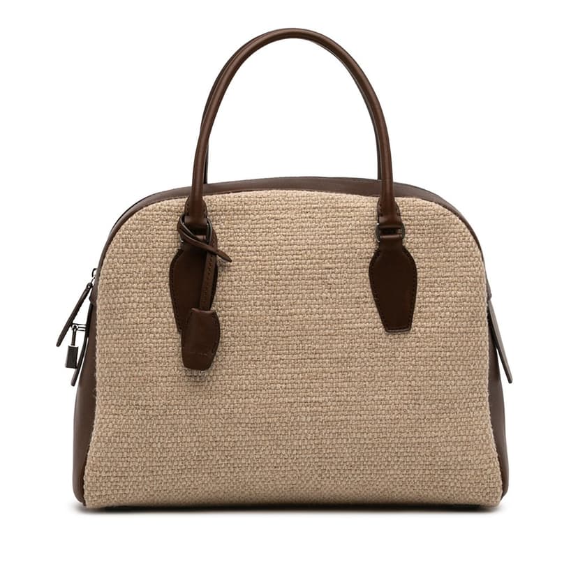 The Row Leather Trimmed Canvas India 12