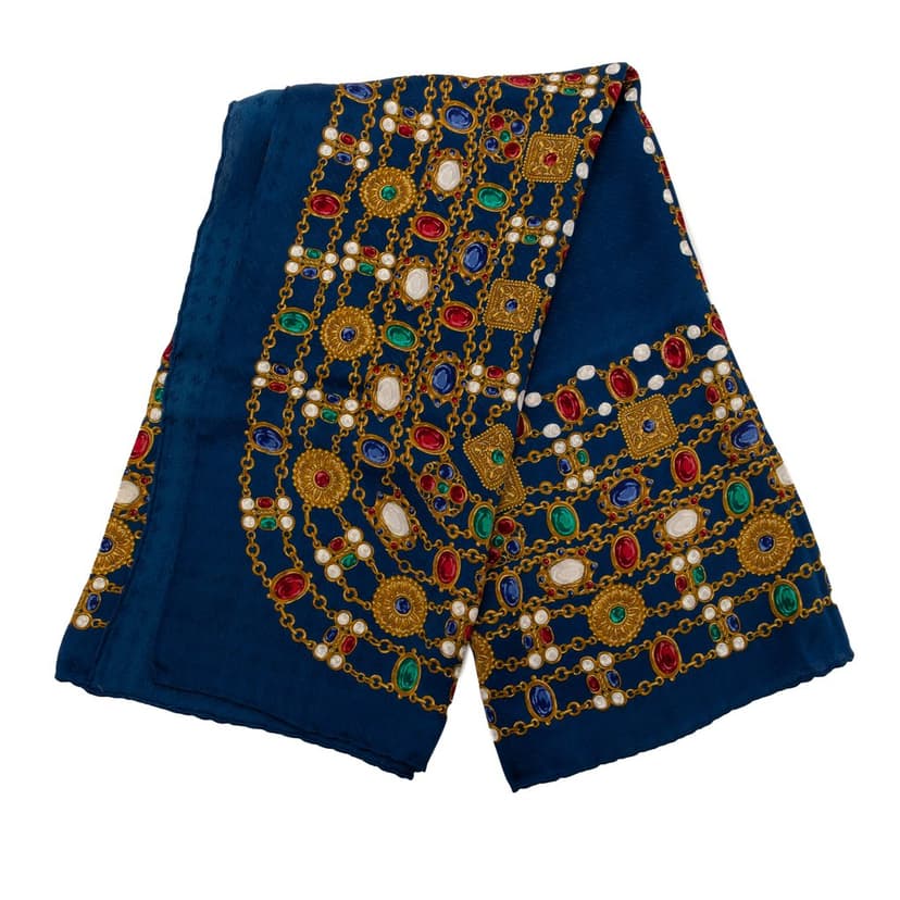 Chanel Gripoix Silk Scarf
