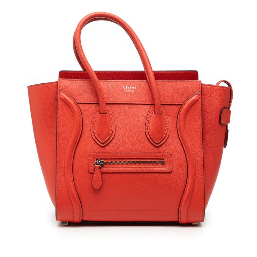Celine Micro Leather Luggage Tote