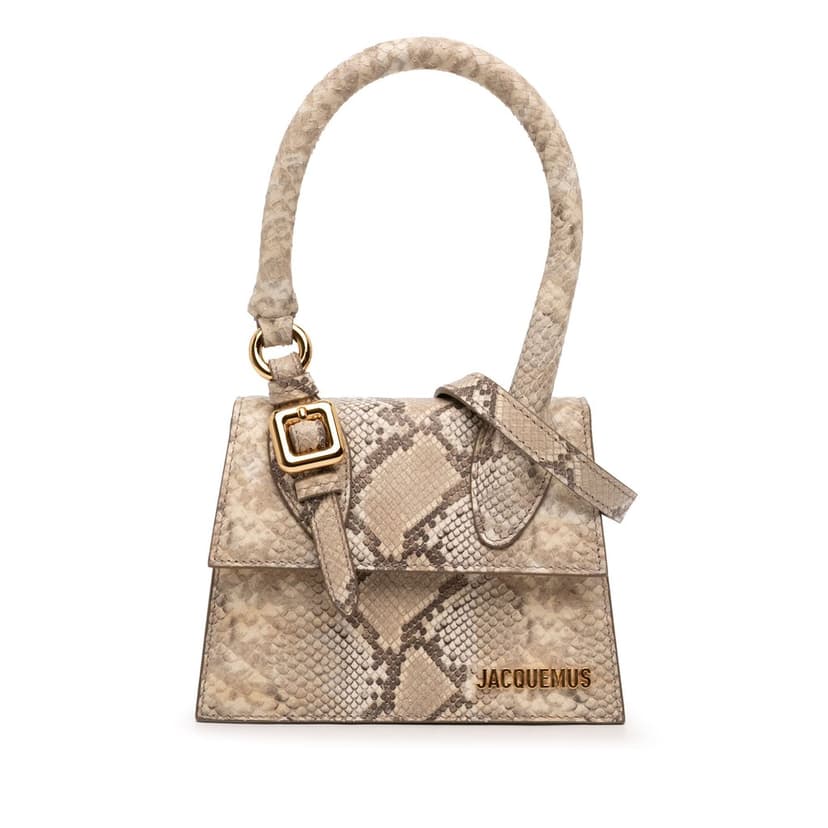 Jacquemus Snake Embossed Leather Le Chiquito Moyen Satchel