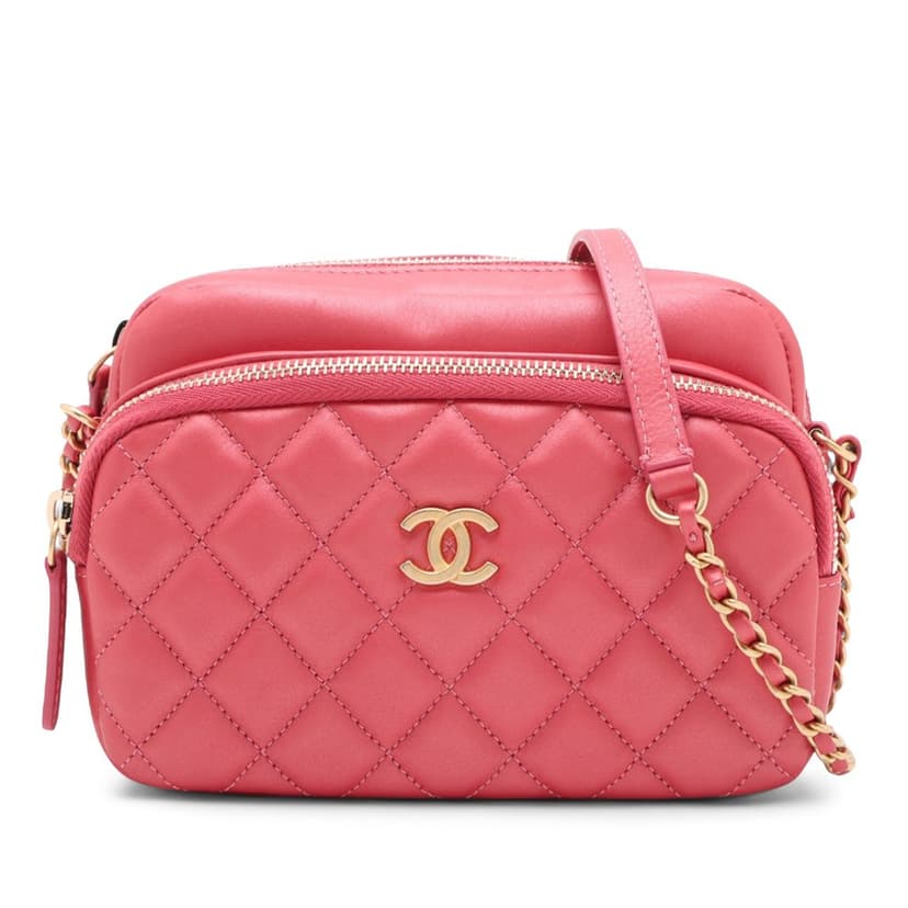 Chanel Quilted Lambskin Day Trips Camera Bag