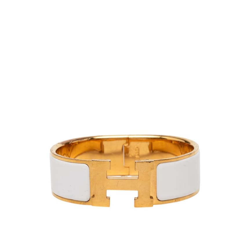 Hermès Wide Enamel Clic Clac H Bracelet PM