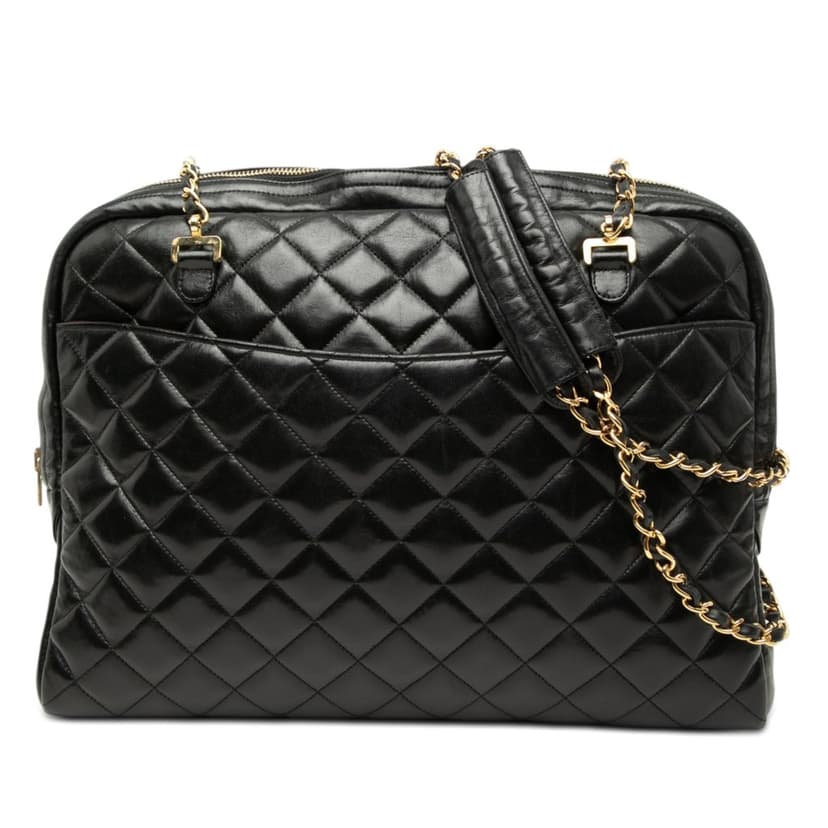 Chanel Quilted Lambskin Chain Shoulder Bag