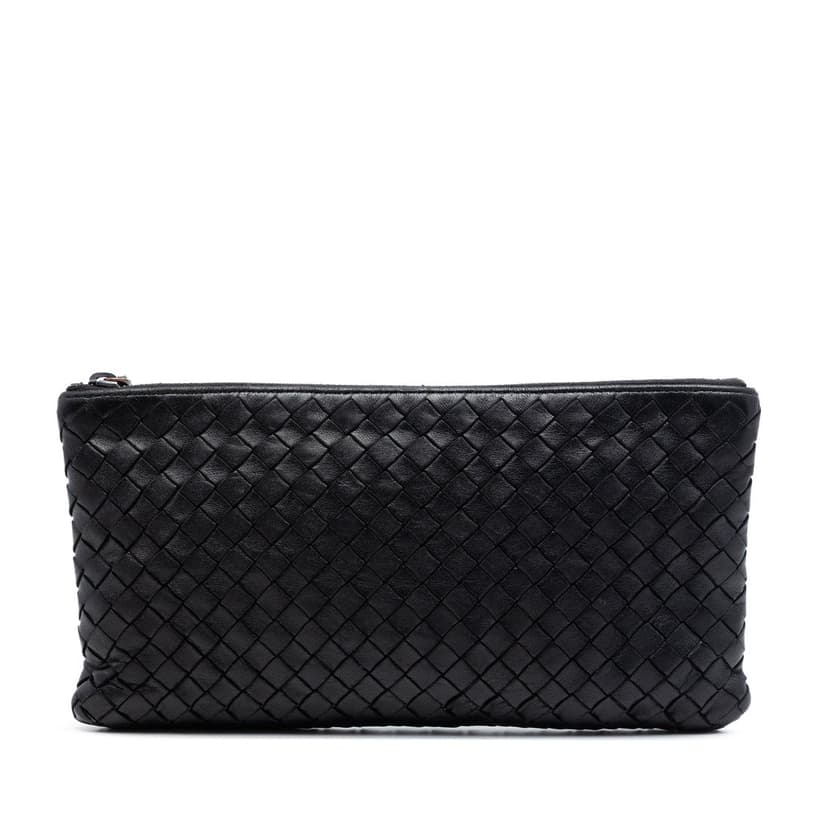 Bottega Veneta Nappa Intrecciato Zip Pouch
