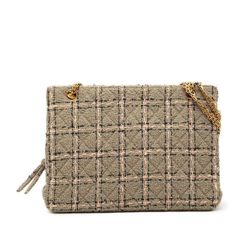 Chanel Multicolor Tweed and Leather Quadrato Box Shoulder Bag