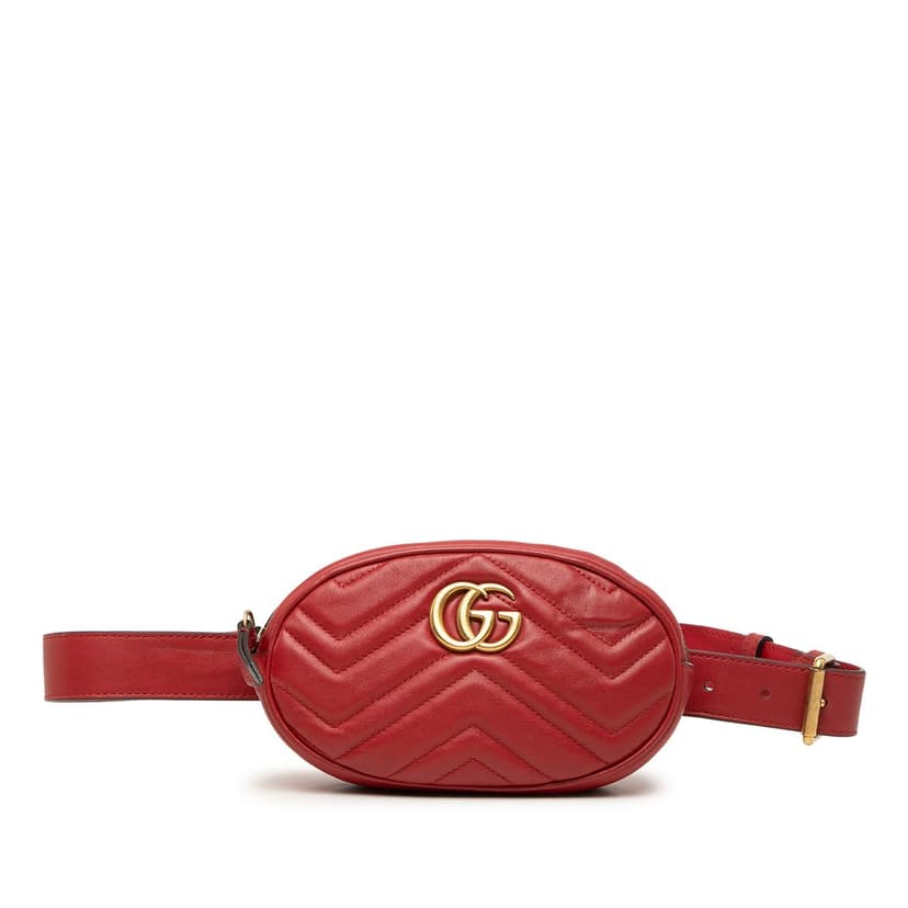 Gucci حقيبة حزام جلدية من نوع GG Marmont Matelasse