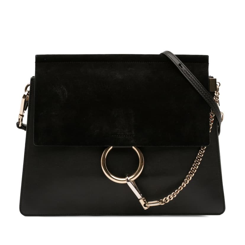 Chloé Medium Calfskin and Suede Faye Crossbody