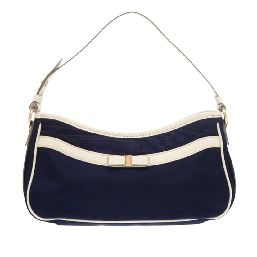 Salvatore Ferragamo Nylon Vara Bow Handbag