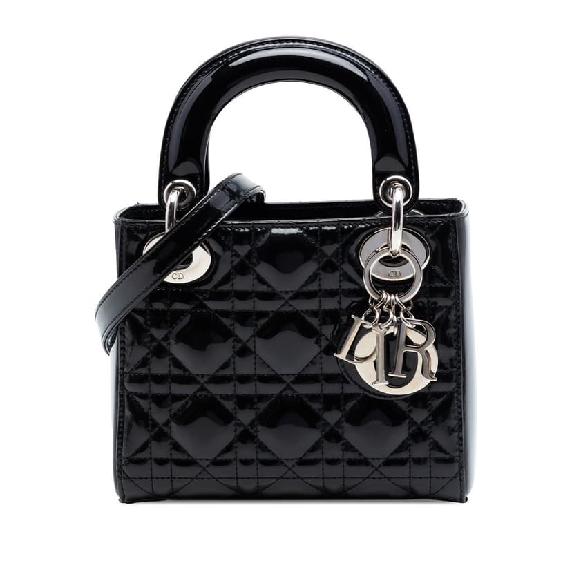 Dior Mini Patent Cannage Lady Dior