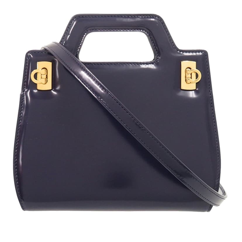 Salvatore Ferragamo Mini Brushed Calfskin Wanda Top Handle Bag