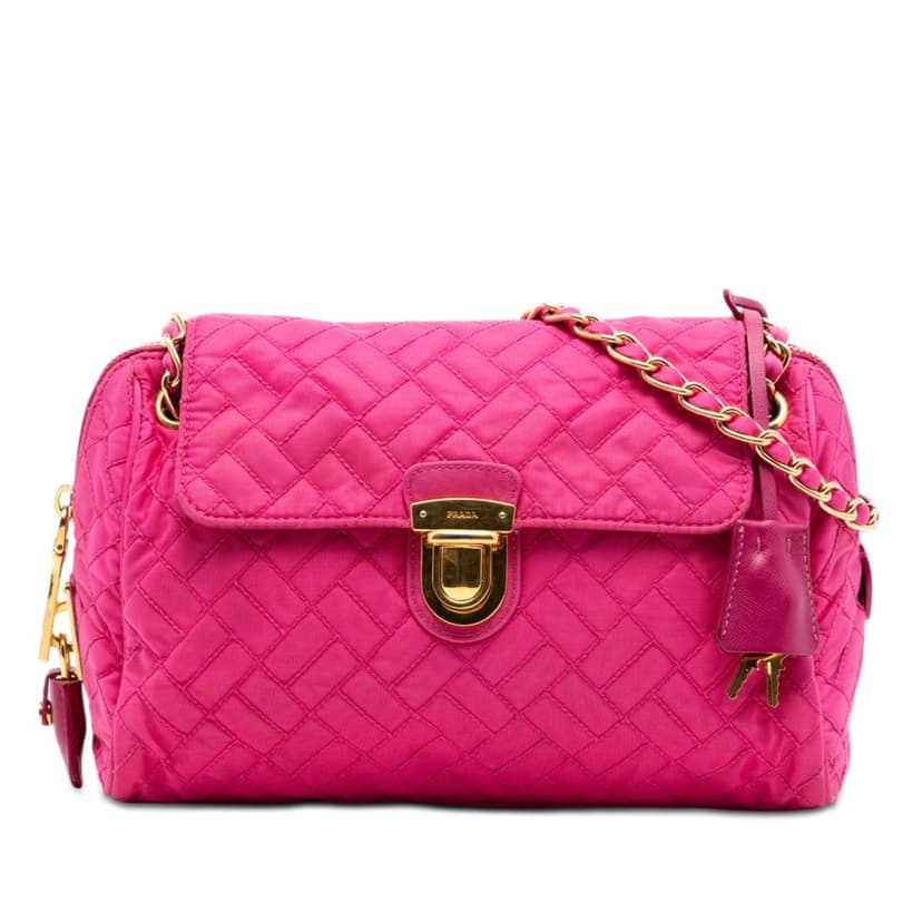 Prada Impuntu Tessuto Chain Crossbody