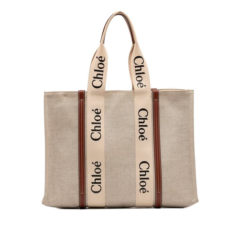 Chloé Large Canvas Woody Tote