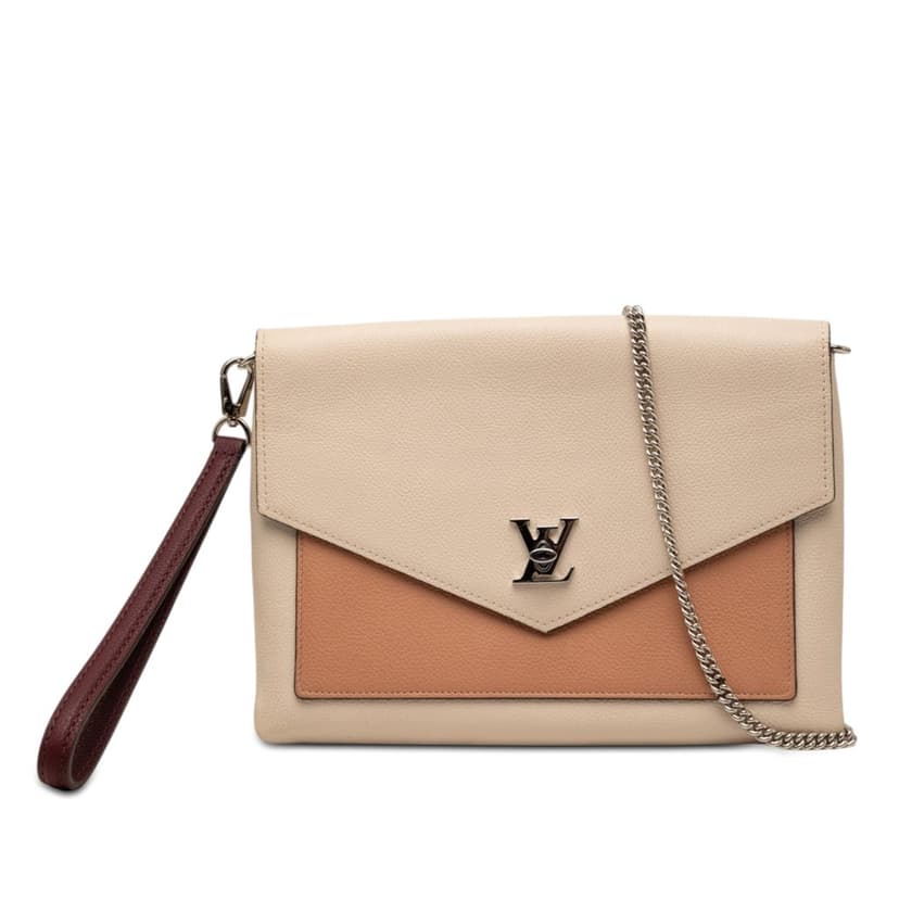 Louis Vuitton Bicolor Leather MyLockMe Chain Pochette