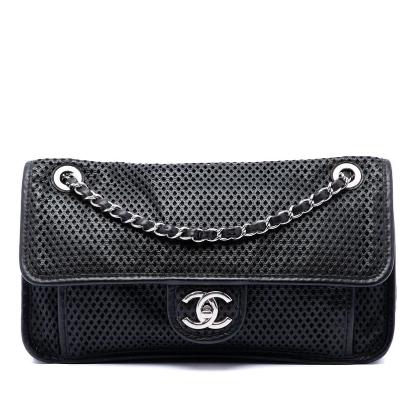 Chanel Medium Perforated Lambskin Up In The Air Flap