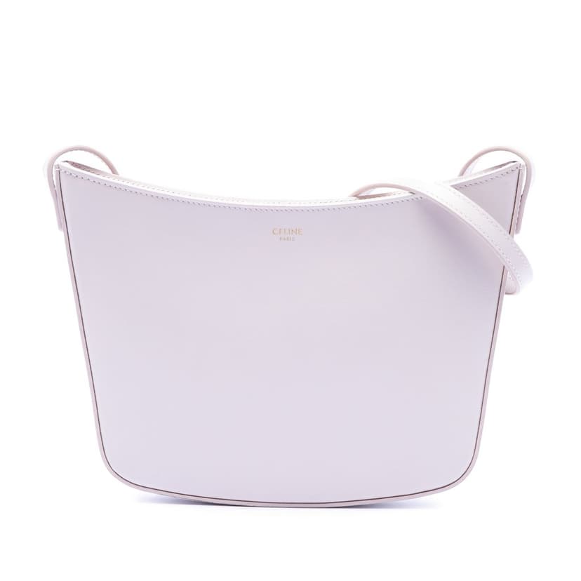 Celine Medium Shiny Calfskin Croque Shoulder Bag