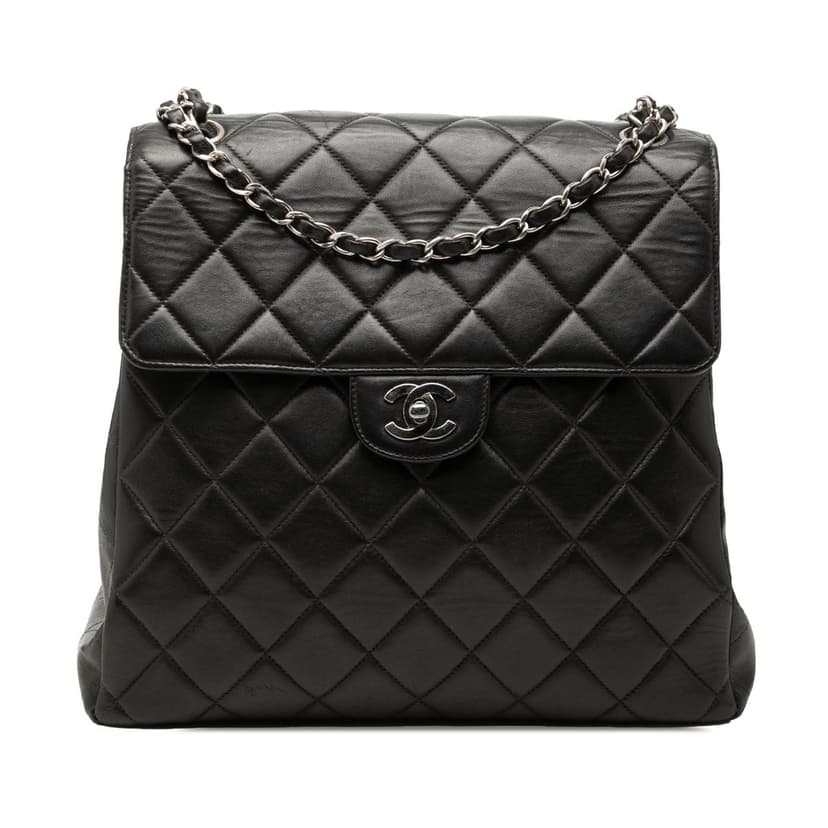 Chanel CC Quilted Lambskin Shoulder Bag