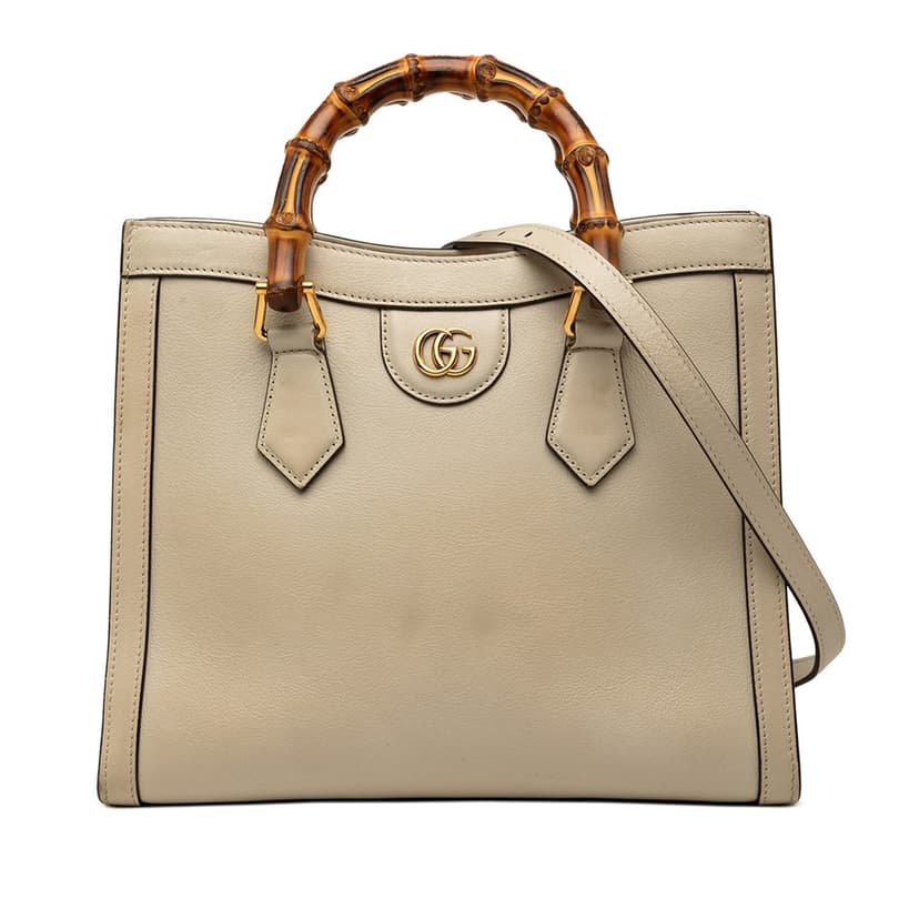 Gucci Small Calfskin Bamboo Diana Satchel