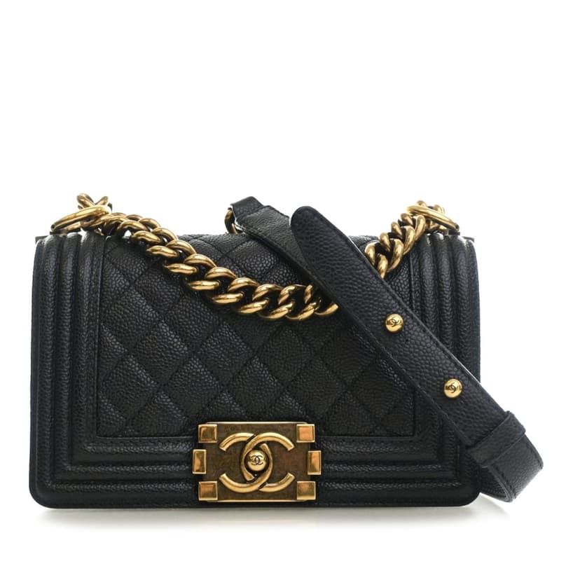 Chanel غطاء صغير مبطن بنقشة الكافيار