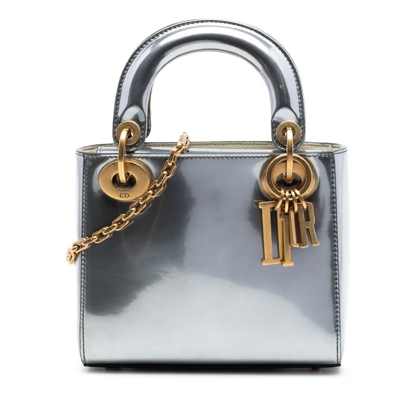 Dior Mini Metallic Patent Lady Dior