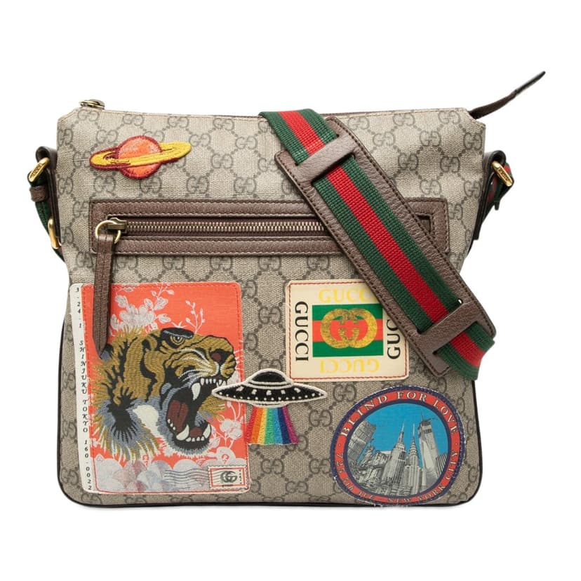 Gucci GG Supreme Web Courrier Crossbody