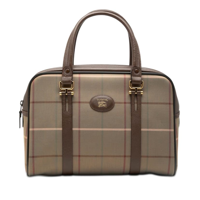 Burberry Vintage Check Canvas Handbag