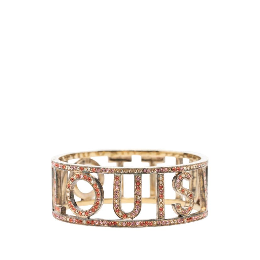 Louis Vuitton Gold Plated 1001 Nuits Swarovski Crystal Bangle
