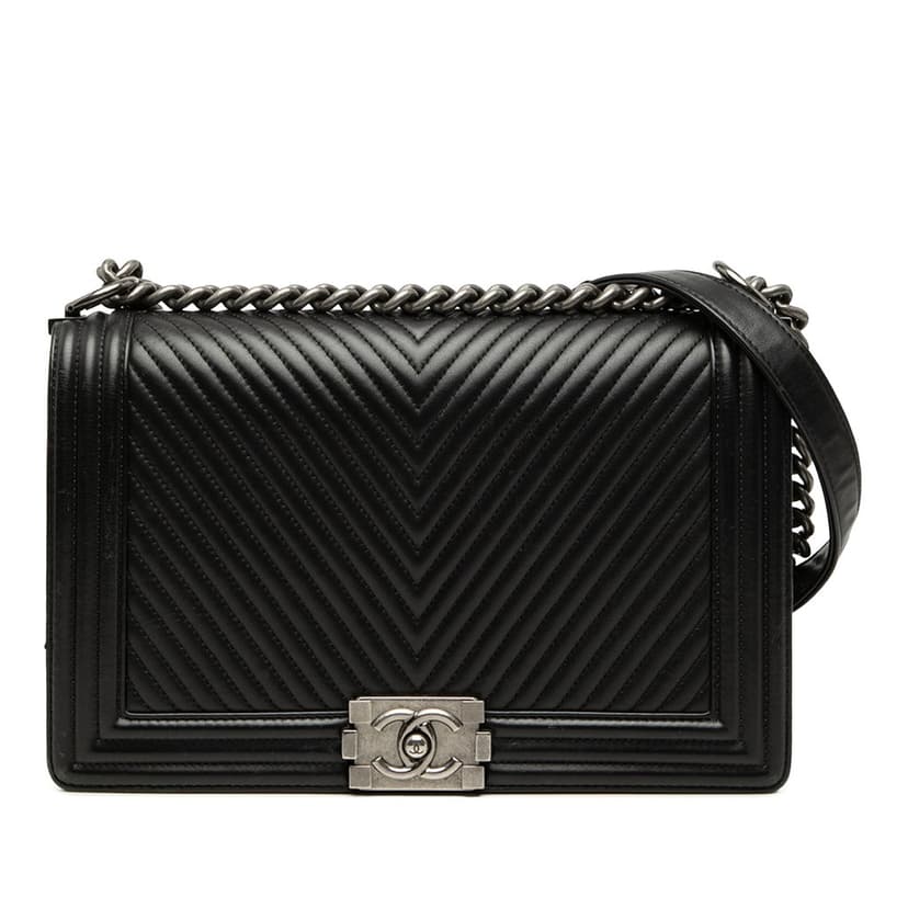 Chanel Medium Chevron Lambskin Boy Flap