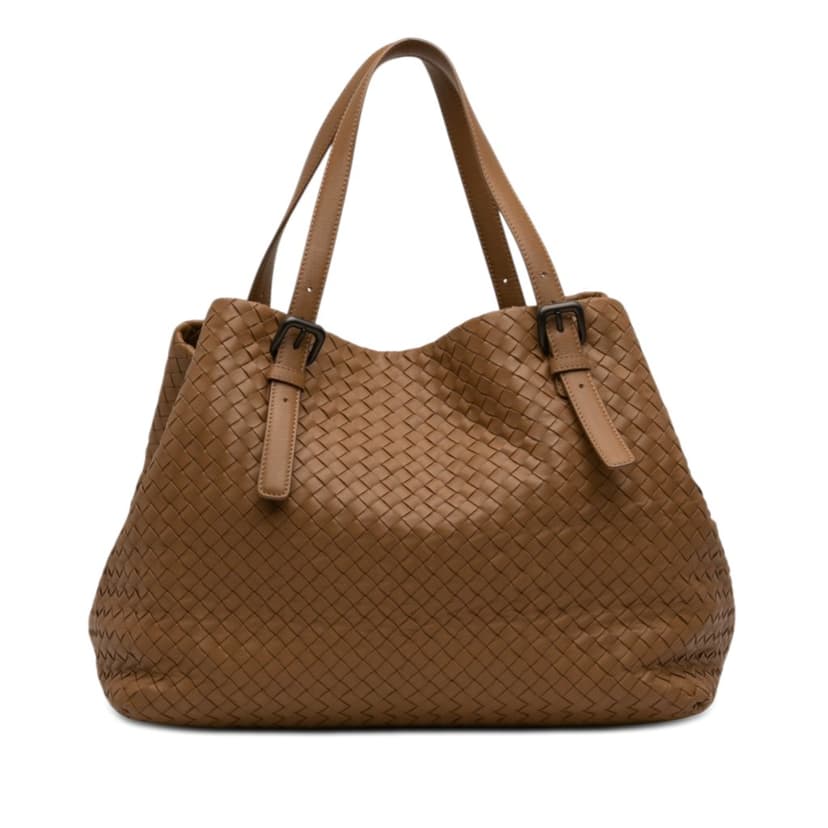 Bottega Veneta حقيبة نابا انتريشياتو سيستا كبيرة