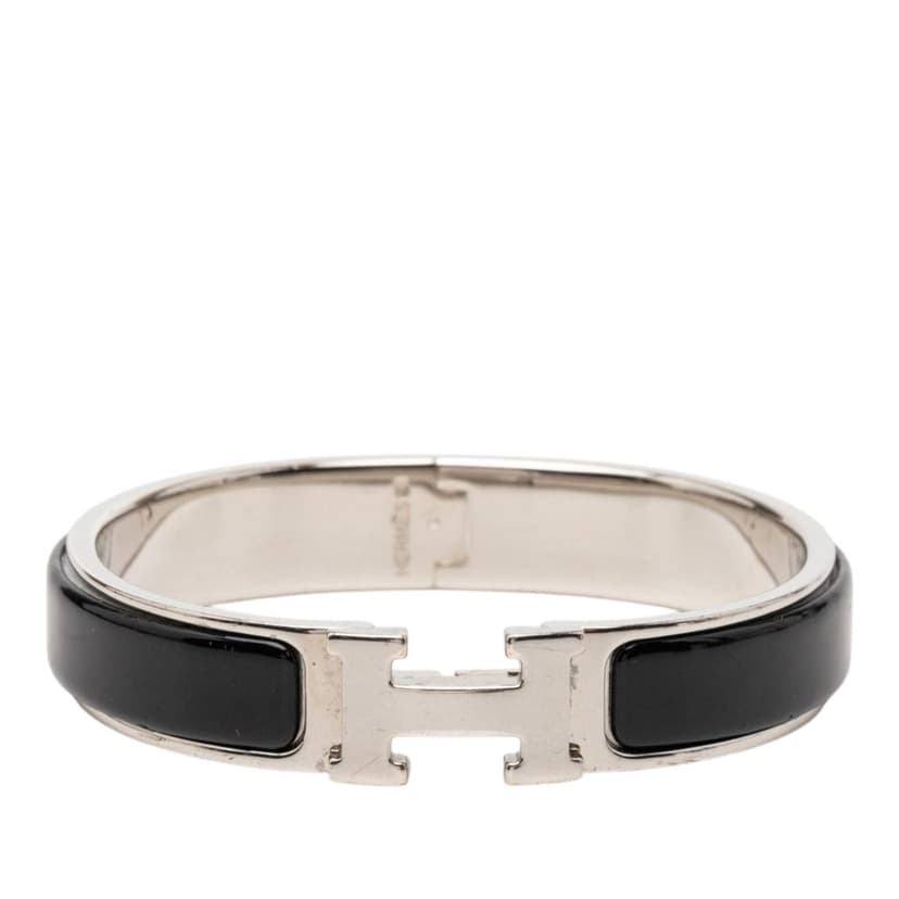 Hermès Narrow Enamel Clic H Bracelet PM
