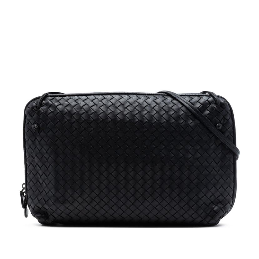Bottega Veneta حقيبة كروس كبيرة من نابا إنترشياتو نوديني