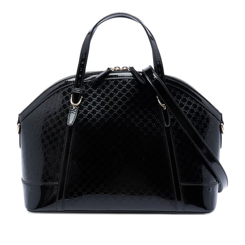 Gucci Large Microguccissima Patent Nice Dome Satchel