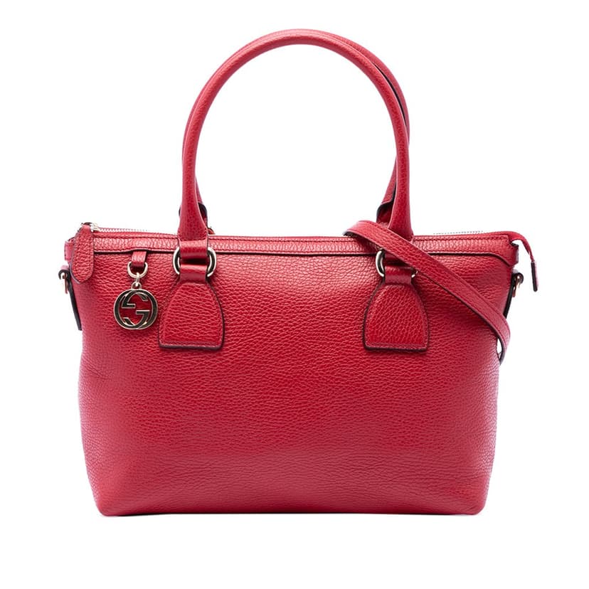 Gucci Dollar Calfskin GG Charm Satchel