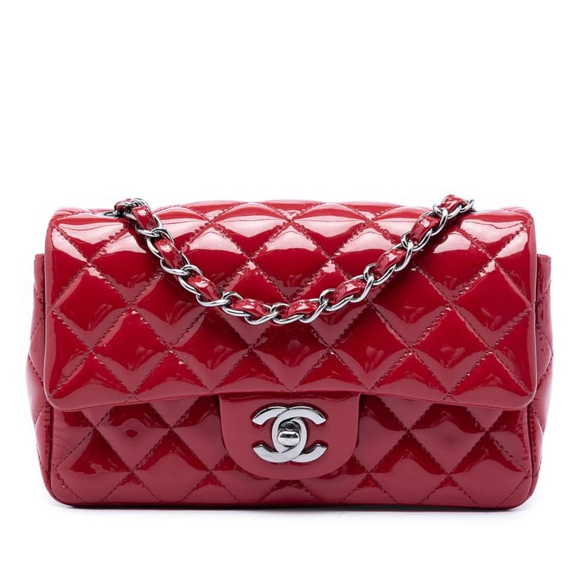 Chanel Mini Rectangular Classic Patent Single Flap