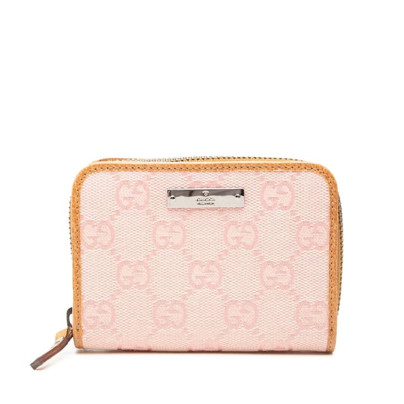 Gucci GG Canvas Zip Coin Pouch