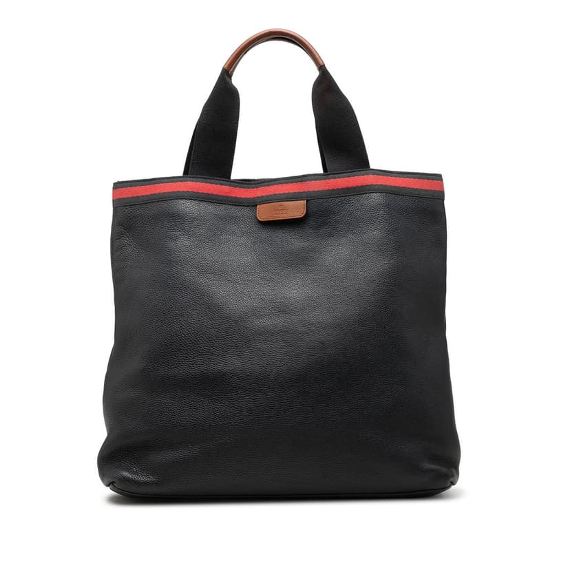 Gucci Calfskin Web Tote