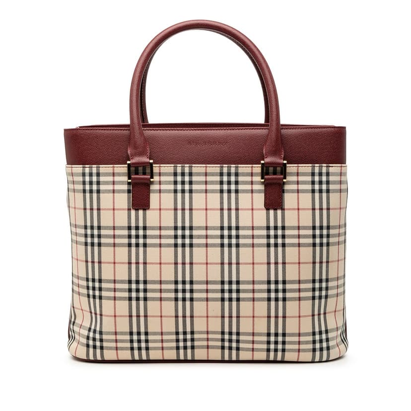 Burberry House Check Canvas Tote