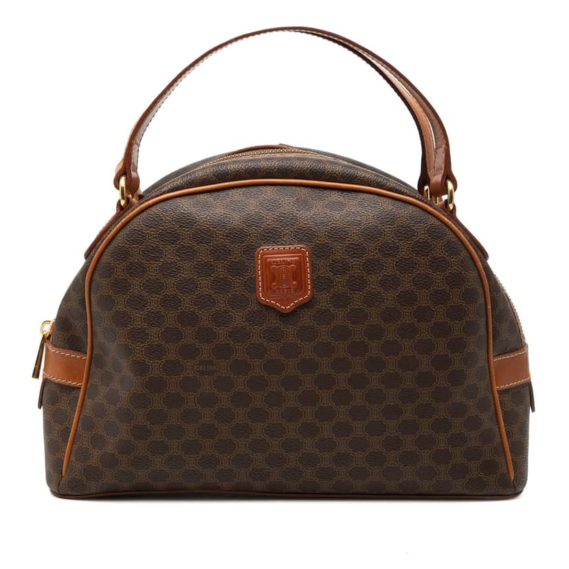 Celine Macadam Coated Canvas Dome Handbag