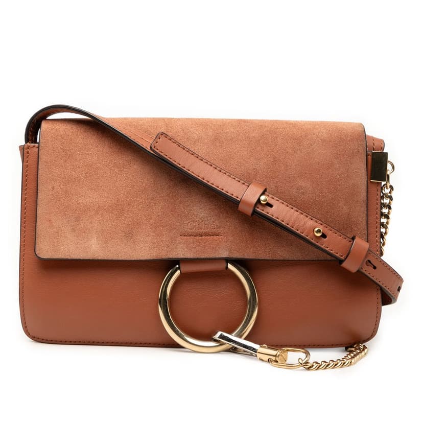 Chloé Small Suede and Calfskin Faye Crossbody